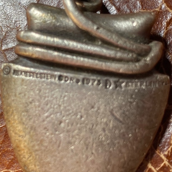 Rare 1973 Barry Kiedelstein Cord Sterling 925 Arrowhead Keychain - Picture 5 of 5